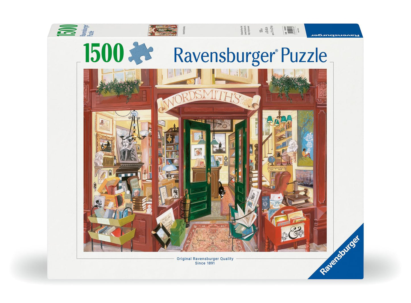 Ravensburger Wordsmith'S Bookshop 1500 Piece Jigsaw Puzzle For Adults - 12000728 - Handcrafted Tooling, Made In Germany, Every P