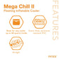 Intex 58821Ep Inflatable Mega Chill Ii 72 Can Beverage Cooler Float W/ Lid
