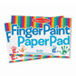 Melissa & Doug Finger Paint Paper Pad - 50 Sheets, 12x18 inches, Multi-color, FSC Certified, Model 93345