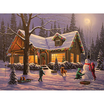 Bits And Pieces – 500 Piece Jigsaw Puzzle For Adults – Glow In The Dark Jigsaw Puzzle - Family Traditions - Jigsaw Puzzles By Artist Geno Peoples, Completed Puzzle Size: 18' X 24'