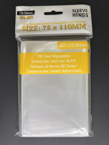 Sleeve Kings ''War Hammer Quest Compatible'' Sleeves 75 X 110 Mm (4X110 Pack, 440 Sleeves)