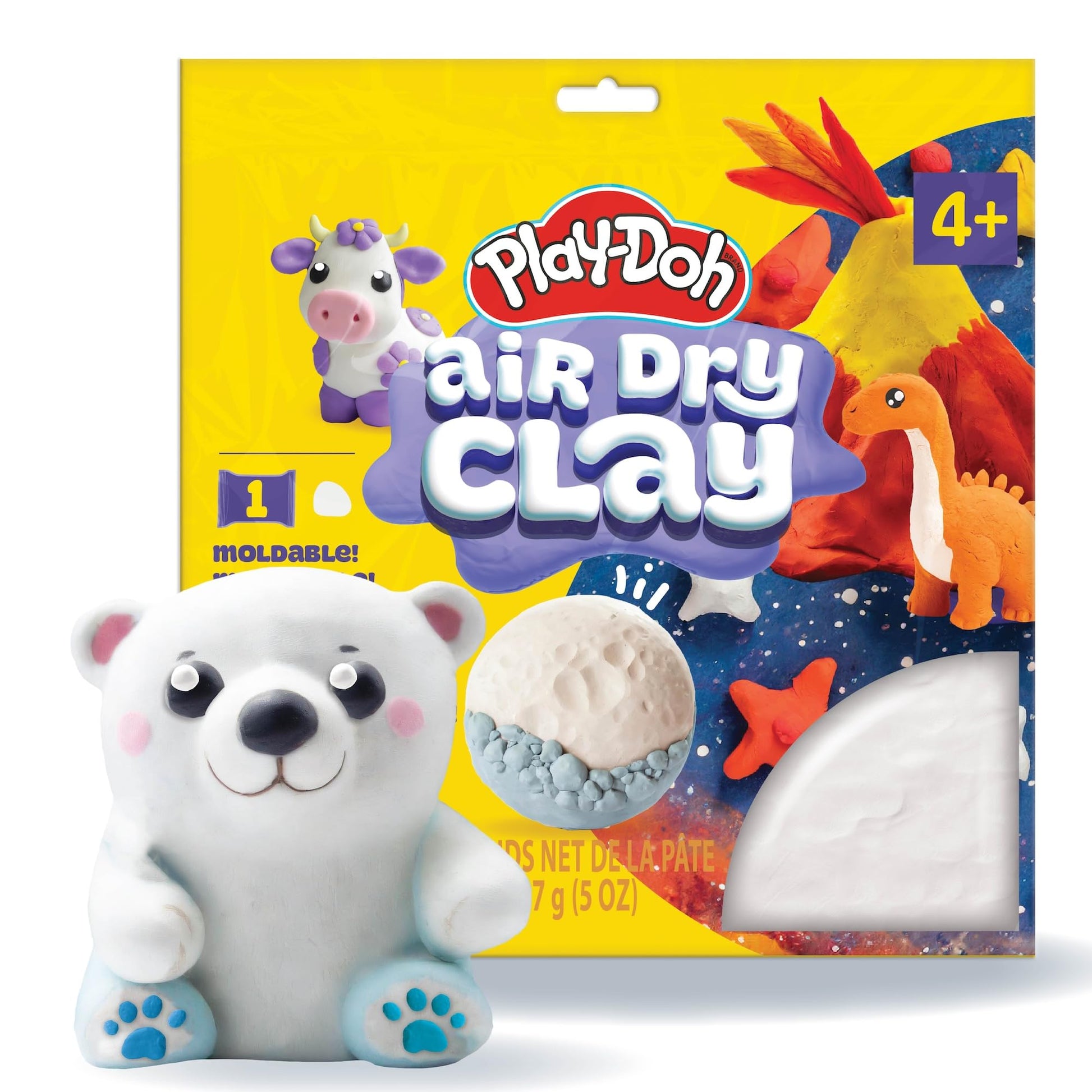 Play-Doh Brand Air-Dry Clay, 5 oz. Air and Modeling Clay Bag, Arts and Crafts Supplies for Adults and Kids, Tools & Kit
