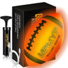 Cadyaw Glow in The Dark Football - Official Size 9 Rechargeable American Football for Teens, Model CF24006, Perfect Outdoor Game