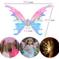 Electric Fairy Wings For Girls, Moving Butterfly Wings With Led Lights And Music, Light Up Fairy Wings For Kids/Dogs For Birthda