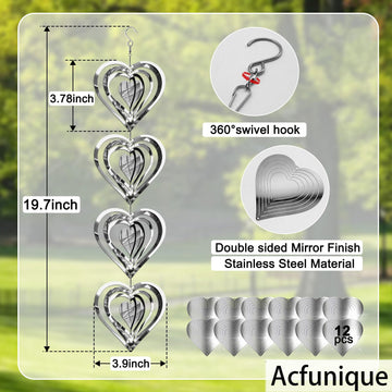Bird Scare Discs Reflective Wind Spinners Outdoor Metal 12 Pcs Bird Reflectors Bird Devices Deterrent To Keep Birds Away Porch G