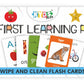 Kyds Play  My First Learning Pack Combo Of 6  Alphabets + Numbers + Colours & Shapes + Fruits & Vegetables + Animals + Transpo
