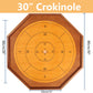 Tournament Crokinole And Checkers, 30-Inch Official Crokinole Board Game With 26' Playing Surface, Canadian Heritage Tabletop Game For Two Players, Dexterity Krokinole Games For Families And Friends