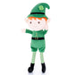 Gloveleya Plush Dolls Saint Patrick'S Day Gifts Soft Blessings Doll Shamrock Wishes Plush Elf Baby Gifts For Boy 16'' Green