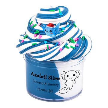 Axolotl Scented Butter Slime, Non Sticky,Stress Relief,Super Soft And Stretchy Clay Sludge Toy,Birthday Gifts,Diy Slime Party Fa