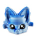 Cute Fox Desk Buddy, Articulated 3D Printed Fidget, 7.5 Inches, Authorized Seller (Silk Blue/Silver)