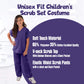 Kids Scrubs Super Soft Children Scrub Set Kids Dress Up (2/3, Purple)