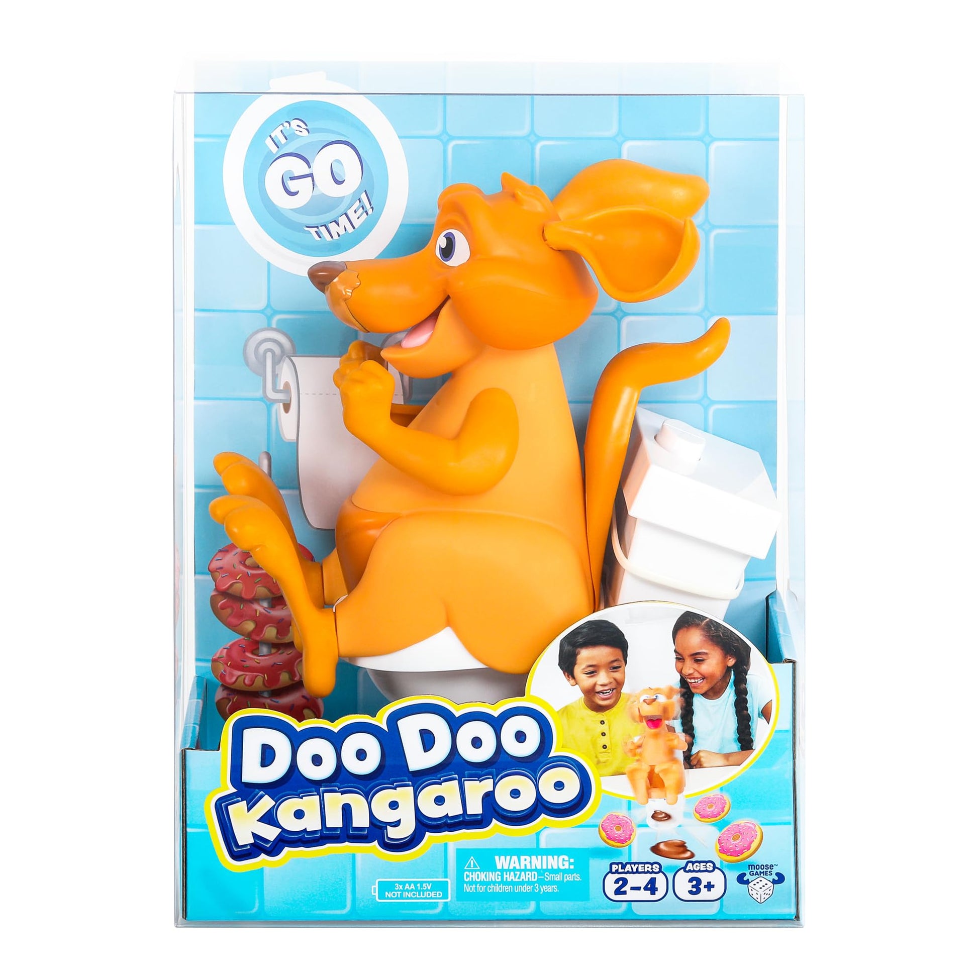 Doo Doo Kangaroo Game. Feed Him Until He'S Gotta Go! Grab The Donuts And Dodge The Doo Doos. Collect The Most Donuts To Win