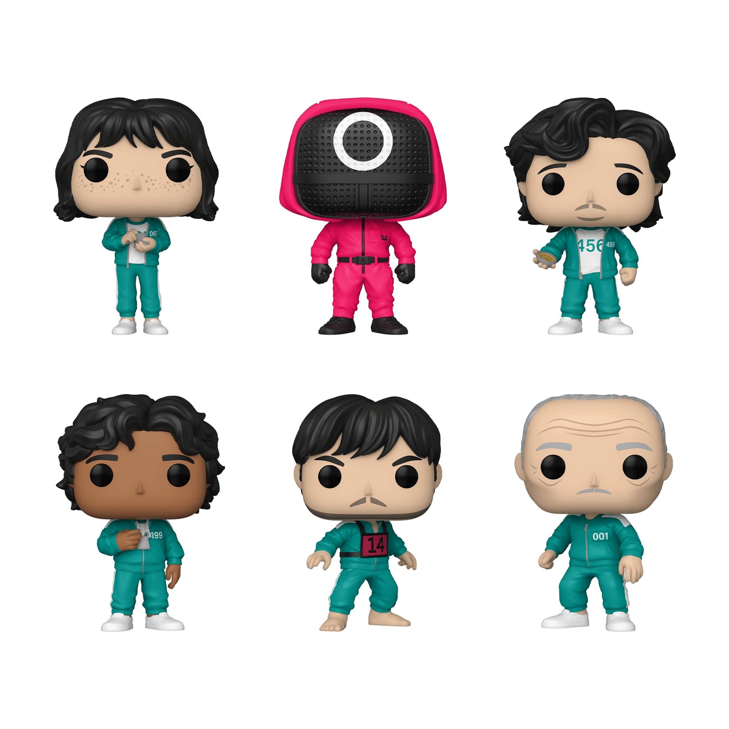 Funko Pop! Squid Game Complete Set (6 Figures) - Multicolor, Model 64794-99