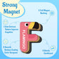 Magnetic Letters for Toddlers, 26PCS Cute Animal Alphabet Magnets Letters Learning Toys for Toddlers 3+ Uppercase ABC Magnets fo