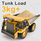 KidsFaves Remote Control Dump Truck Toys 9 Channel 2 Batteries RC Construction Toy Vehicles with Metal Bed Lights/Sounds, Birthd