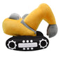 Yonlit Soft Excavator Stuffed Construction Toy Super Cute Plush Digger Trucks Excellent Gifts For Kids Or Birthday Party 11 Inches