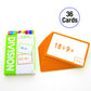 Bazic Division Flash Cards, Numbers Elementary Math Flashcards Game At School, Problem Solving For Ages 8+ 3Rd Grade 4Th Grade (36/Pack), 1-Pack