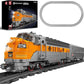 Mould King 12018 Train Building Block Kits  MOC EMD F7 Internal Combustion Locomotive Model Building Blocks Set  Gift for Age 14+/mature-themed (1541 Pieces  with Rail/Motor  APP Remote Control)