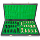 Beautiful Handcrafted Wooden Chess Set with Wooden Board and Handcrafted Chess Pieces - Gift idea Products (16 (40 cm) Black),