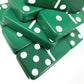 Marion Domino Double Six 6 Green Tiles Jumbo Tournament Professional Size With Spinners In Black Elegant Velvet Bag