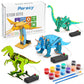 Poraxy Dinosaur Toys, 4 In 1 Stem Kits For Kids Age 8-10, Toys For Ages 8-13, Educational Science Building Projects, 3D Wooden Puzzles Robot Crafts, Gifts For Boys Girls 7 8 9 10 11 12 13 Year Old