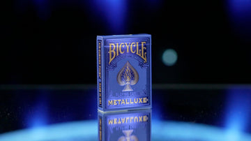 Bicycle Metalluxe Blue Playing Cards - Premium Metal Foil Finish - Poker Size