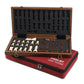 Rinten Magnetic Wooden Chess Set 15'' Folding Chess Board  Portable Travel Chess Set Games with Chessboard Bag  Beginner Chess Set for Tournament Professional Beginner