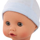Gotz Muffin To Dress 13'' Soft Cloth/Vinyl Baby Doll In Blue With Blue Sleeping Eyes