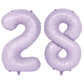 40 In Matte Purple Number Balloons Helium Foil Mylar Balloon Birthday Party Banquet Decoration Digital 28