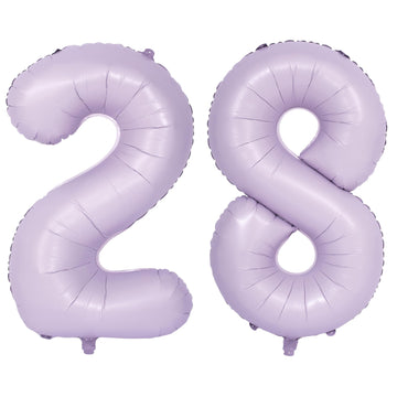40 In Matte Purple Number Balloons Helium Foil Mylar Balloon Birthday Party Banquet Decoration Digital 28