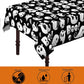 ATFUNSHOP Halloween Tablecloth Plastic 4PACKS 54 X 108 Rectangular Ghost Disposable Table Cover Waterproof Spillproof Table Clot