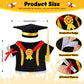 Set Of 1 Graduation Teddy Bear Clothes Cap & Gow Outfit Fits Make Your Own Most 8'' - 13'' Bear Plush Stuffed Animal Outfit Pet