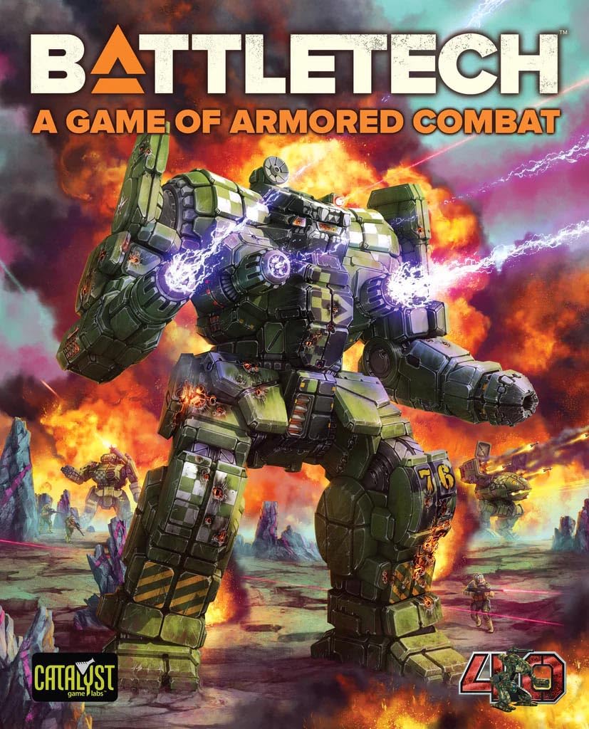 BattleTech Game of Armored Combat 40th Anniversary by Catalyst Game Labs, Strategy Board Game, for 2 Players and Ages 14+