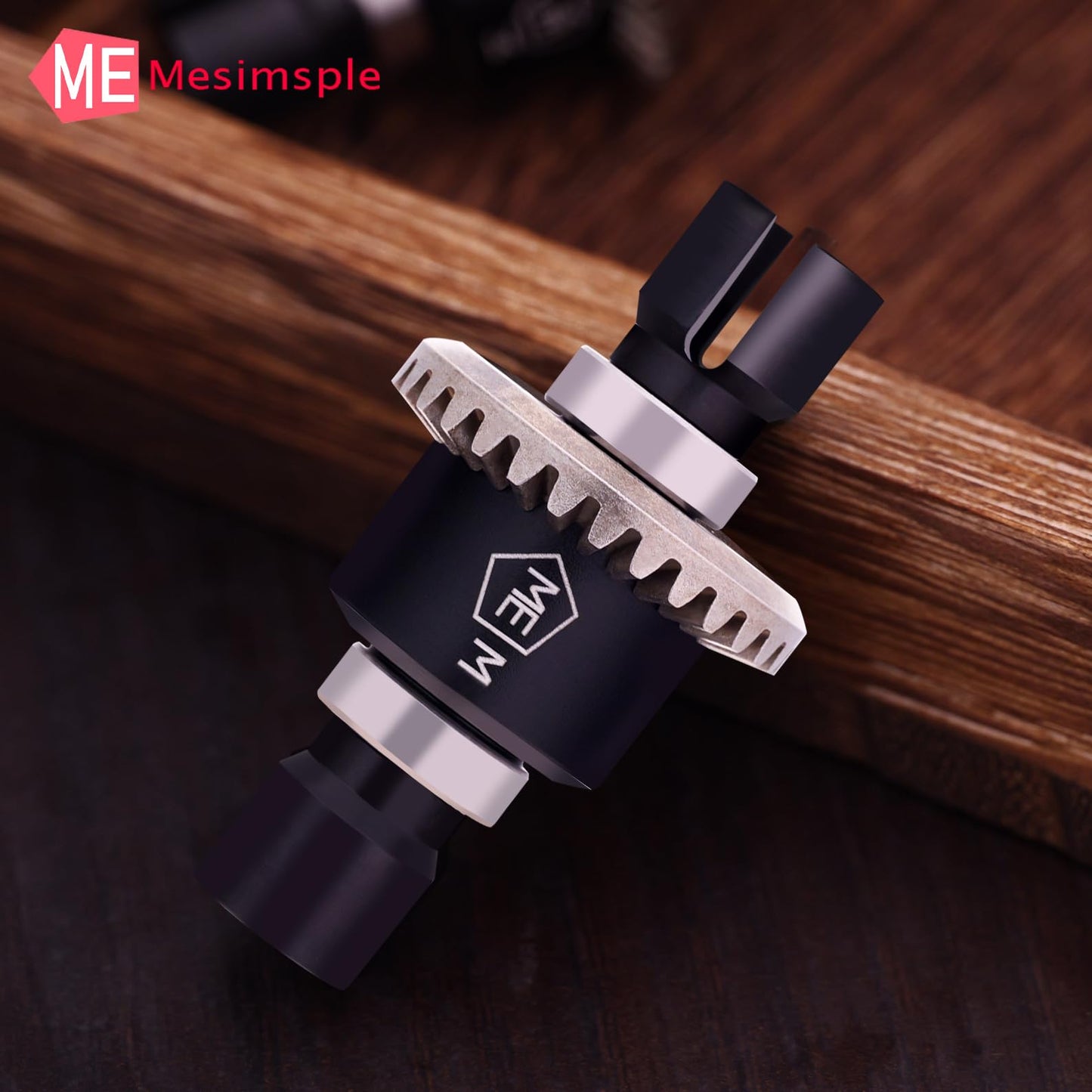 Mesimsple 2Pcs Alum Front Rear Differential Diff Gear For Mjx Hyper Go 1/16 H16207 16208 16209 16210 H16 1/14 14301 14302 14209