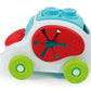 Clementoni- Soft Clemmy Sensory Car: Fun & Developmental Play For Babies & Toddlers, Stimulating Textures, Shapes & Stacking Blocks - Multicolored (6+ Months)