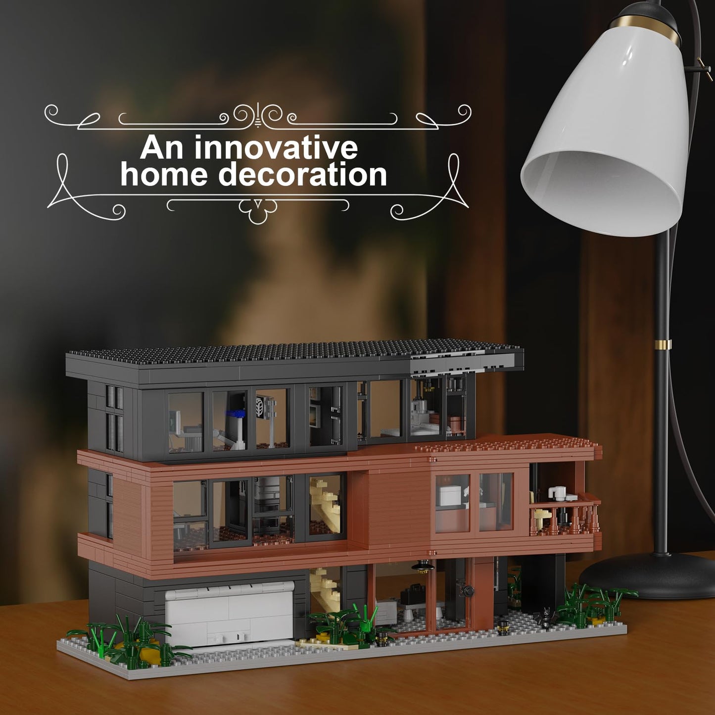 Millionspring House Building Set - 864 Pcs Compatible with Lego, ABS Material, Ideal for Romance Film Fans, Perfect Gift for Adults