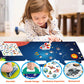 3 Pack Reusable Sticker Books For Toddlers 2-4 Years, Sticker Books For Kids 1-3, Birthday Easter Gifts For Kids Toddler Boys Girls Travel Toys (Animals+Space+Vehicles)
