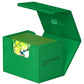 Ultimate Guard Sidewinder 80+, Deck Box for 80 Double-Sleeved TCG Cards, Green, Magnetic Closure & Microfiber Inner Lining for S