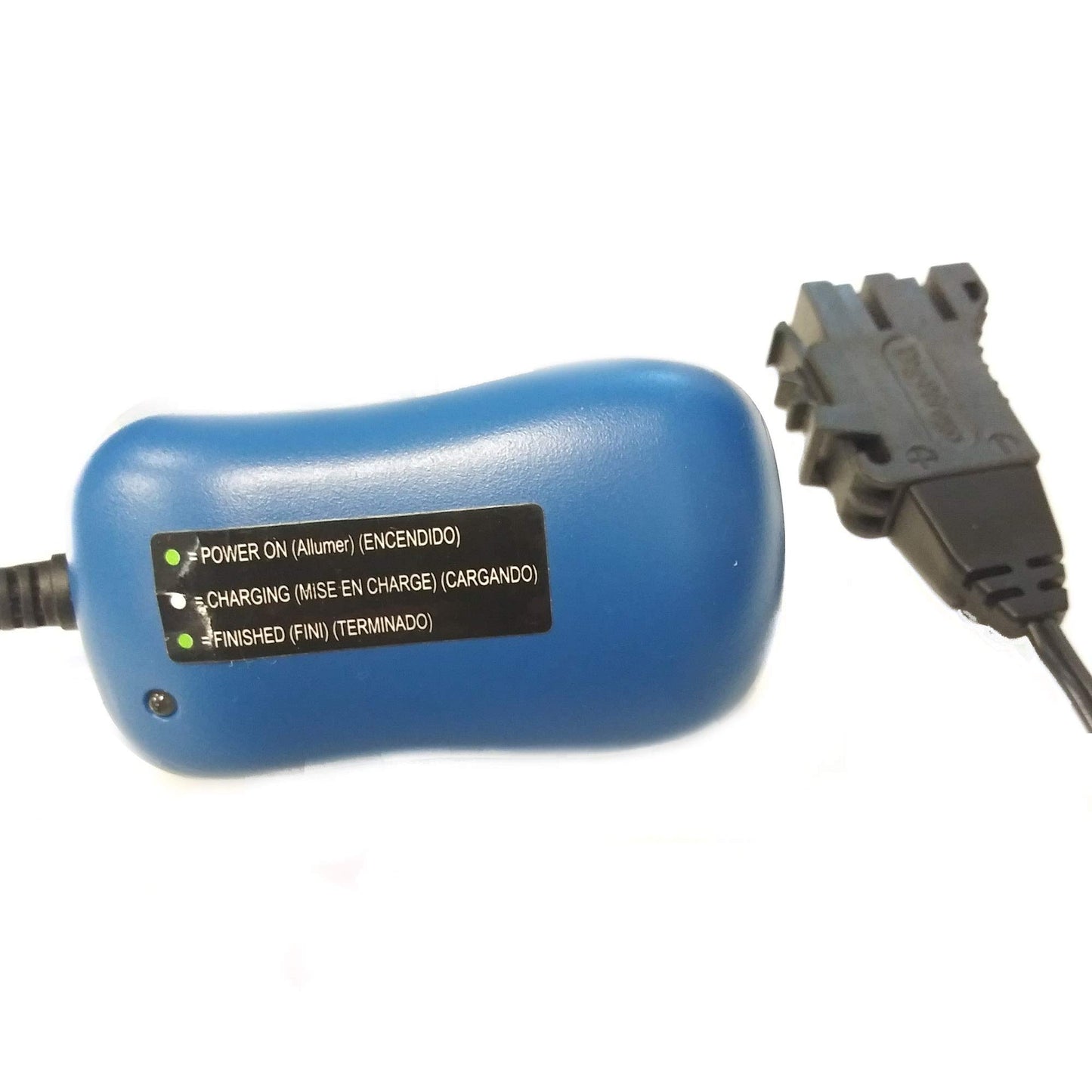 Peg Perego 12V Battery Charger for Small Toys, Blue and Black, Model IAKB0535, Durable Plastic Material