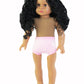 American Fashion World 18-Inch 'Virginia' African American Vinyl Posable Girl Doll with 3B Hair Type | Undressed Doll | enhanced Quality & Design