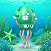 SWTOIPIG Electric Dancing Octopus Toy with Led Light and Music  Kids Electric Crawling Octopus Tummy Time Toys  Rechargeable Interactive Sensory Toys  for Christmas Birthday Gift (Cyan)