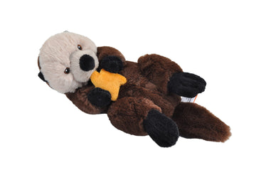 Wild Republic Ecokins Mini, Sea Otter, Stuffed Animal, 8 Inches, Gift For Kids, Plush Toy, Made From Spun Recycled Water Bottles