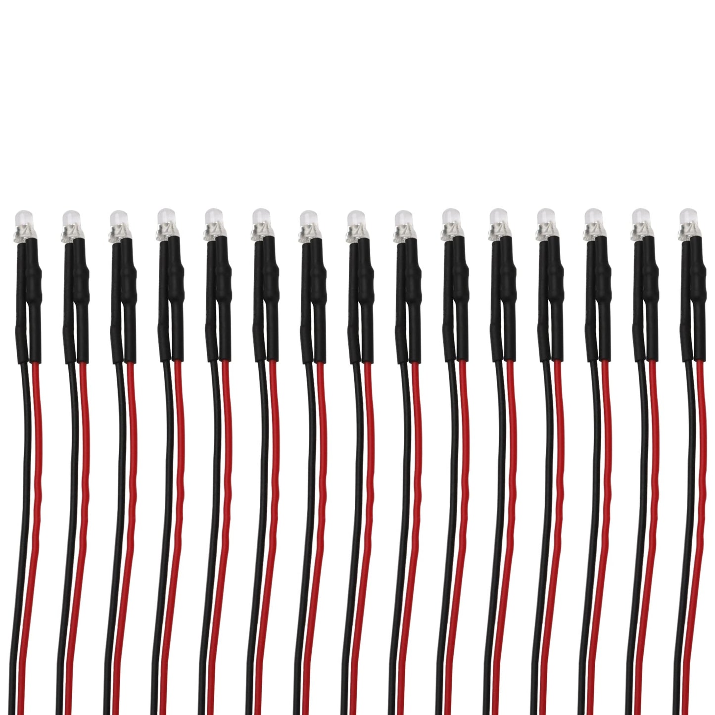 15PCS HIRCQOO RC Car 3MM & 5MM Pre Wired Led Light Emitting Diodes 12V Mini Single Led Bulbs Compatible with Traxxas TRX-4 TRX-6