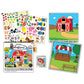 Colorforms Stickers For Kids - Sticker Book, Farm Picture Playset, Arts And Crafts, Toddler Stickers, Repositionable Pieces For