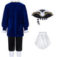 Colonial Costume For Kids America 18Th Patriot General Captain For Boys Halloween Cosplay 9-11 Years Blue