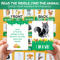 Quokka Search And Find Puzzles For Kids Ages 4-6 - Riddle Kids Puzzles 6-8 Years Old - 70 Unique Pcs | 20 Illustrated Guessing Cards | Engaging Children Themes - Forest Puzzle Gift For Toddlers 3-5