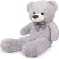 Yeqivo Giant Teddy Bear Stuffed Animals Plush Toy Cute Life Size Plush Teddy Bear For Kids Girlfriend Soft Stuffed Bear Animals