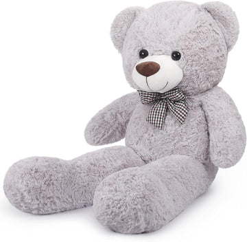 Yeqivo Giant Teddy Bear Stuffed Animals Plush Toy Cute Life Size Plush Teddy Bear For Kids Girlfriend Soft Stuffed Bear Animals