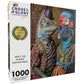 Cross & Glory - Meet The Aliens: Kael And Narae - 1000 Piece Jigsaw Puzzle | Intergalactic Love Story | Vibrant Alien Puzzles With Satin Finish
