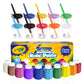 The Mega Deals Kids Painting Set, Washable Paint for Kids with Paint Cups and Toddler Paintbrushes, Non Toxic Washable Finger Pa